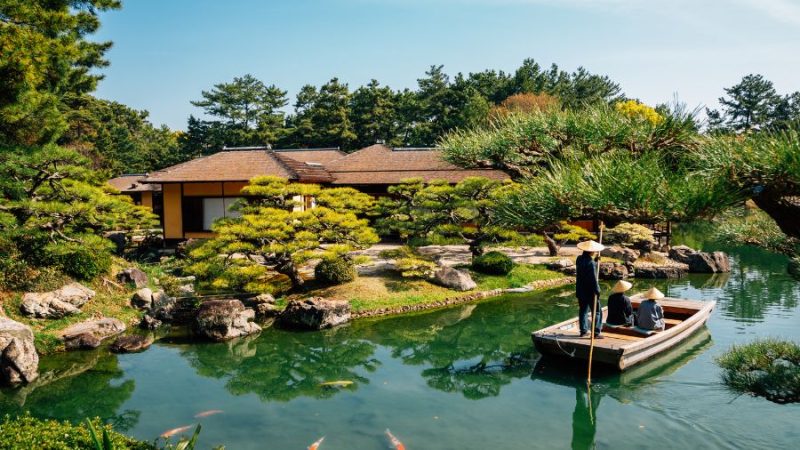 Beautiful natural gardens in Kumamoto